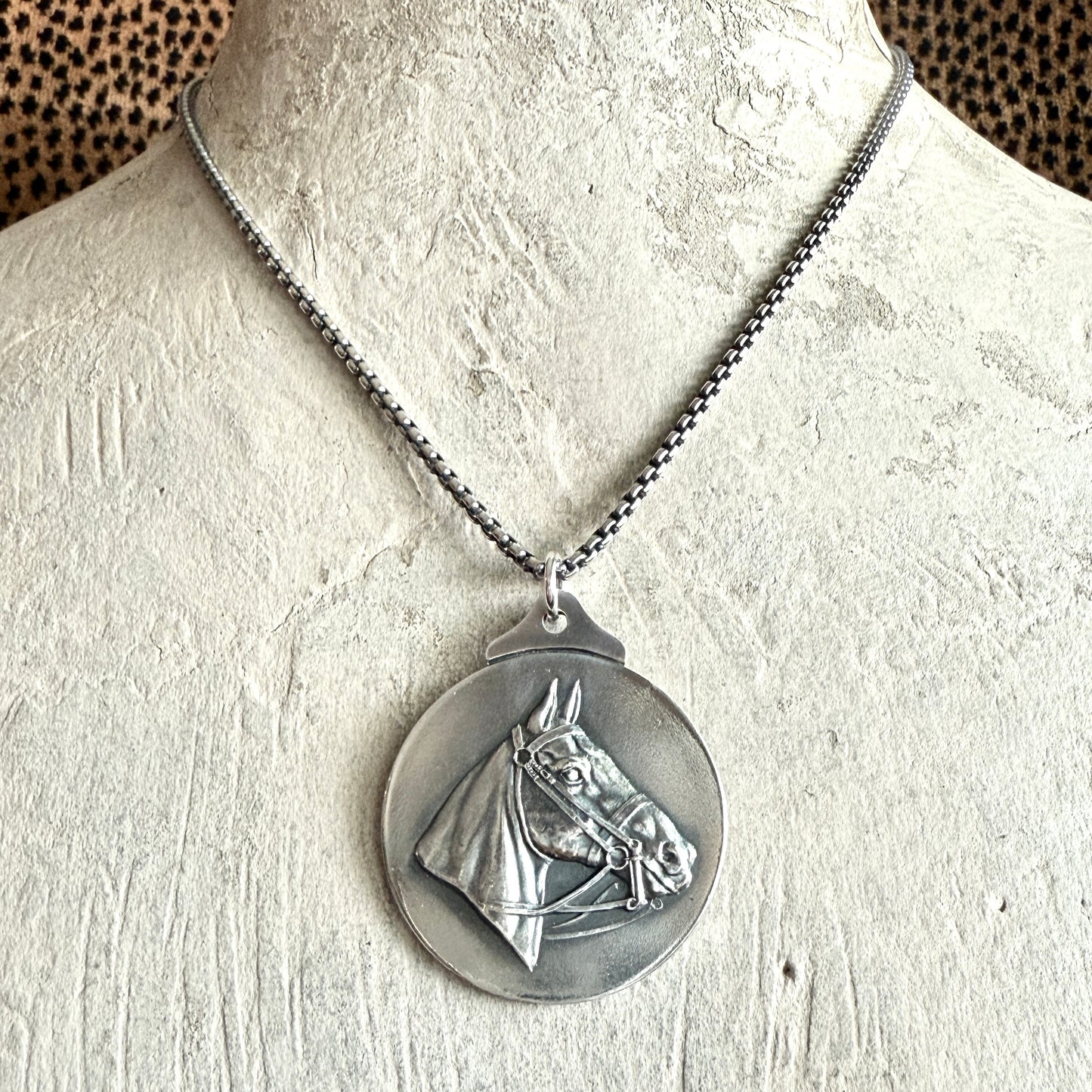 1932 National Horse Association of Great Britain Medal Necklace