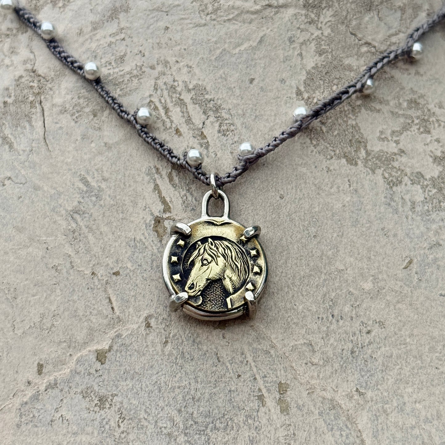 Little Lovely French Beauty Horse Necklace