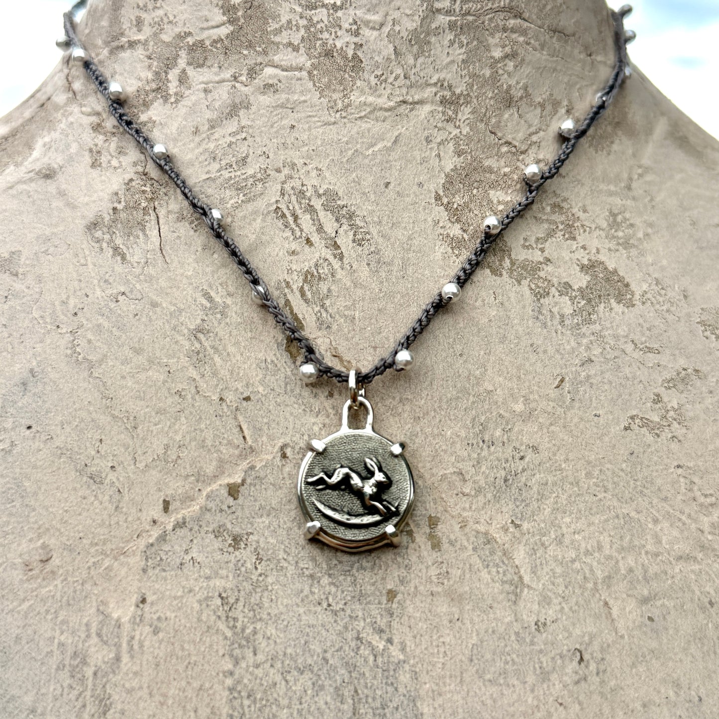 Little Lovely Silver Hare Necklace