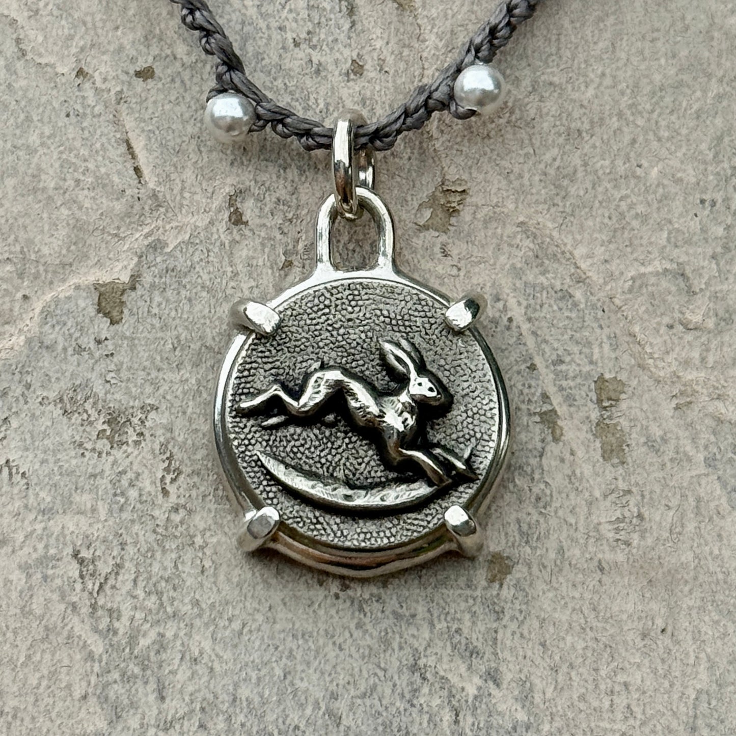 Little Lovely Silver Hare Necklace