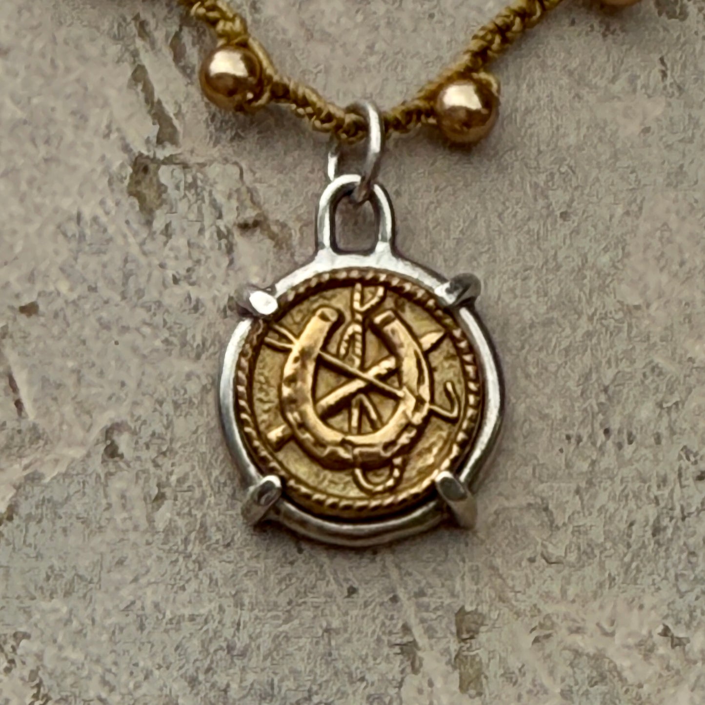 Little Lovely Brass Horseshoe Necklace