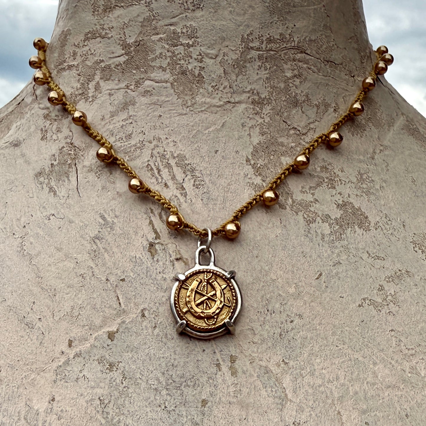 Little Lovely Brass Horseshoe Necklace