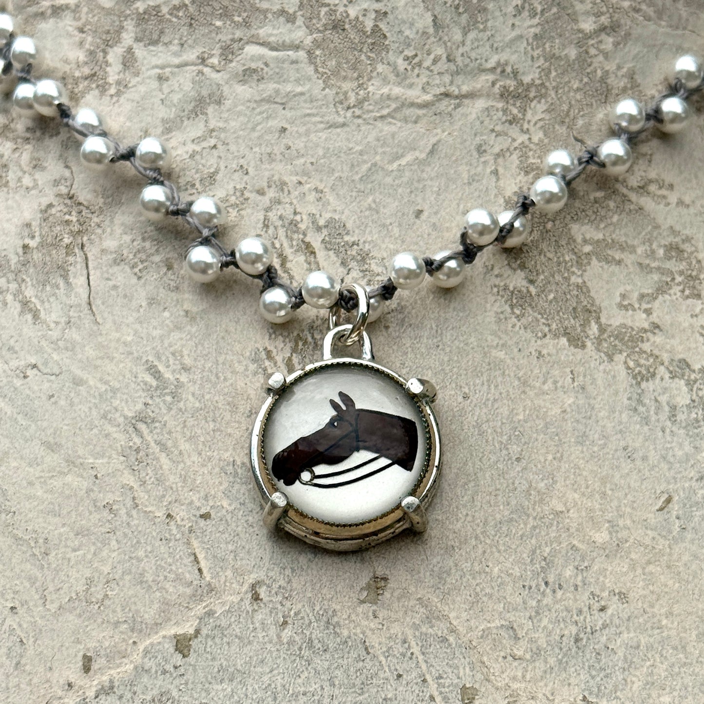 Crystal Horse Head Necklace