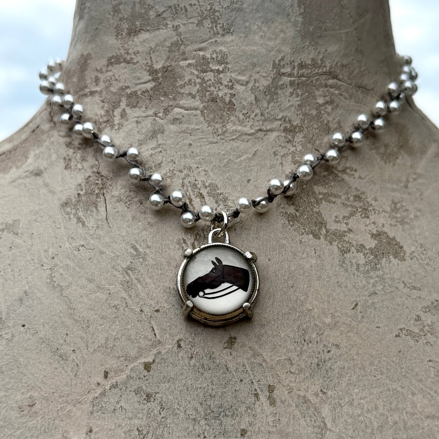 Crystal Horse Head Necklace