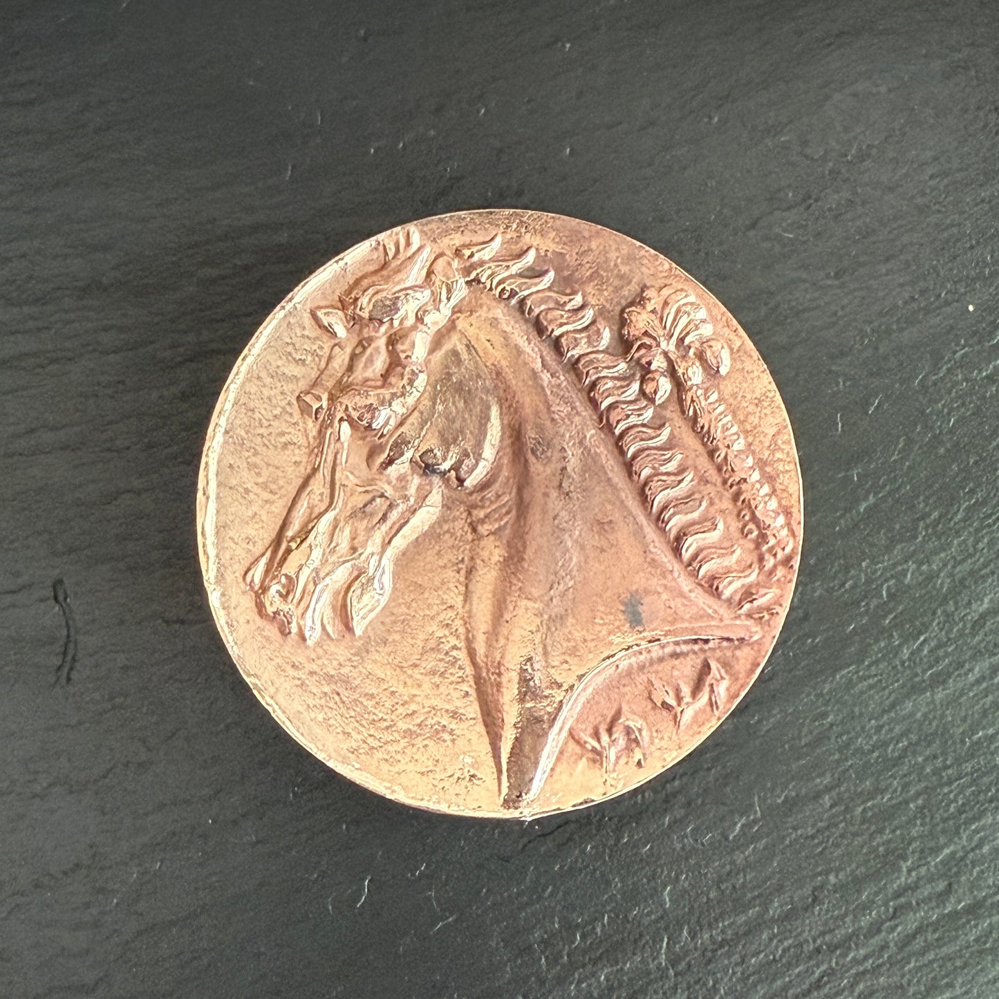 Bronze Bucephalus Horse Belt Buckle (fits up to 2" belt)