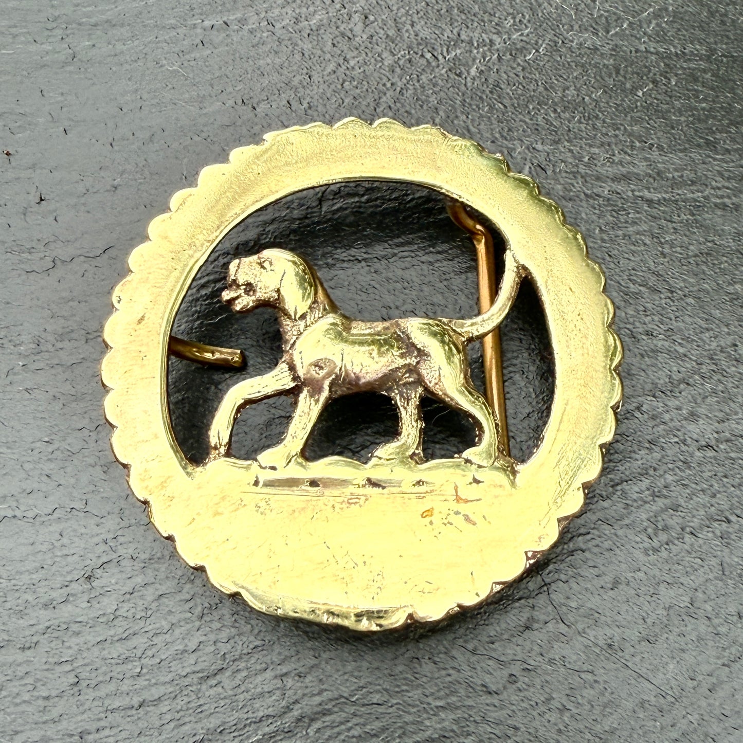 Happy Dog Belt Buckle (fits 1.5" inch belt)