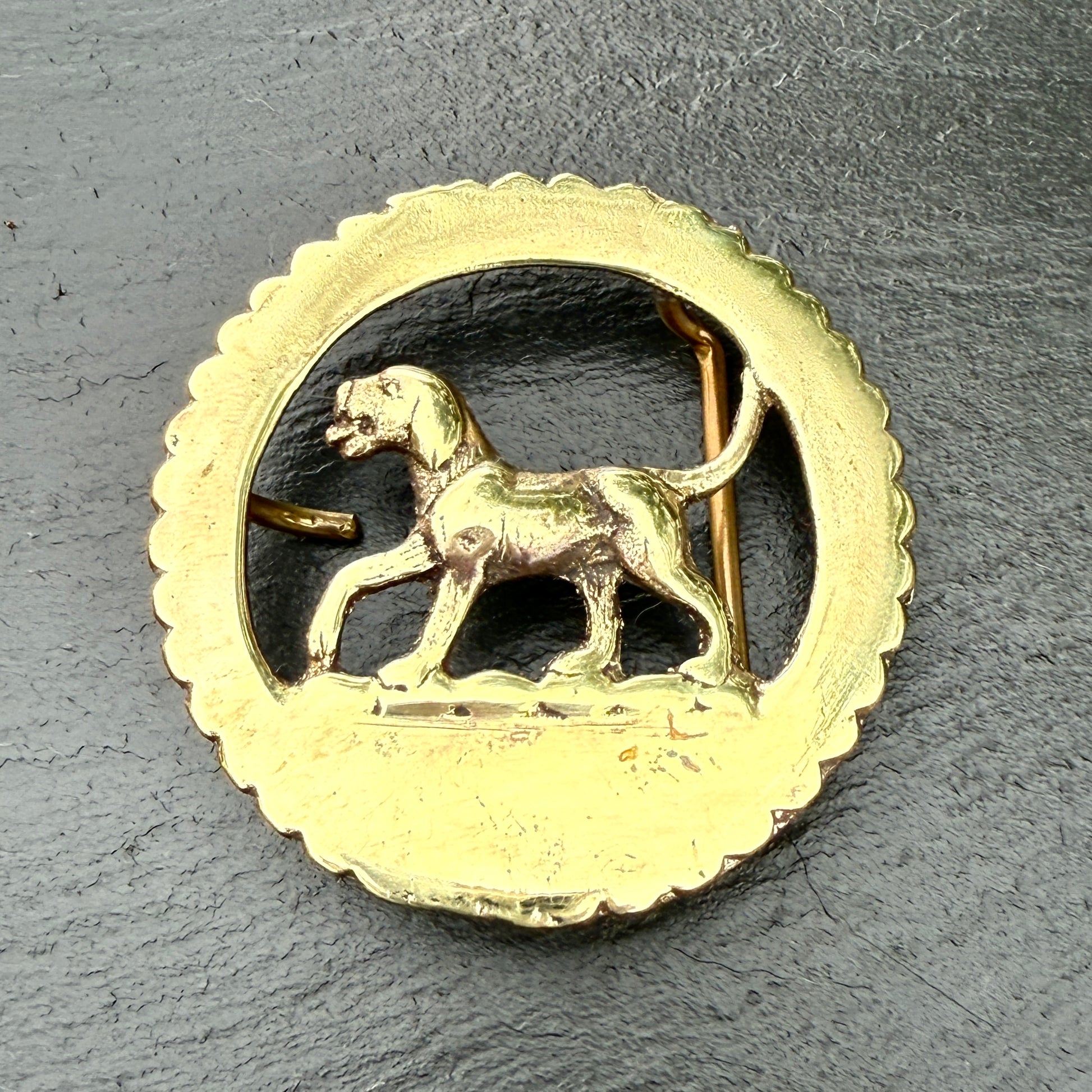 Happy Dog  Belt Buckle (fits up to 1.5" belt)