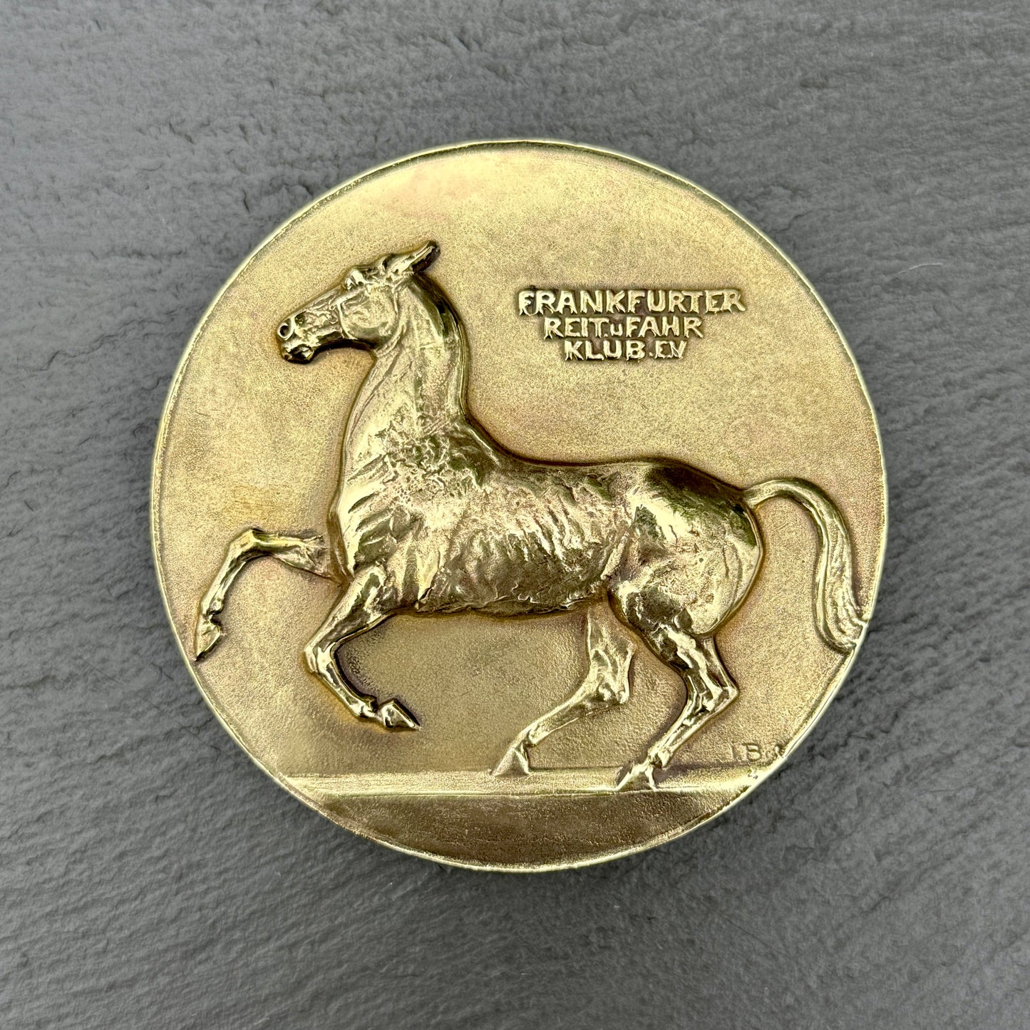1920 German Riding School Horse Belt Buckle (fits up to 2" belt)