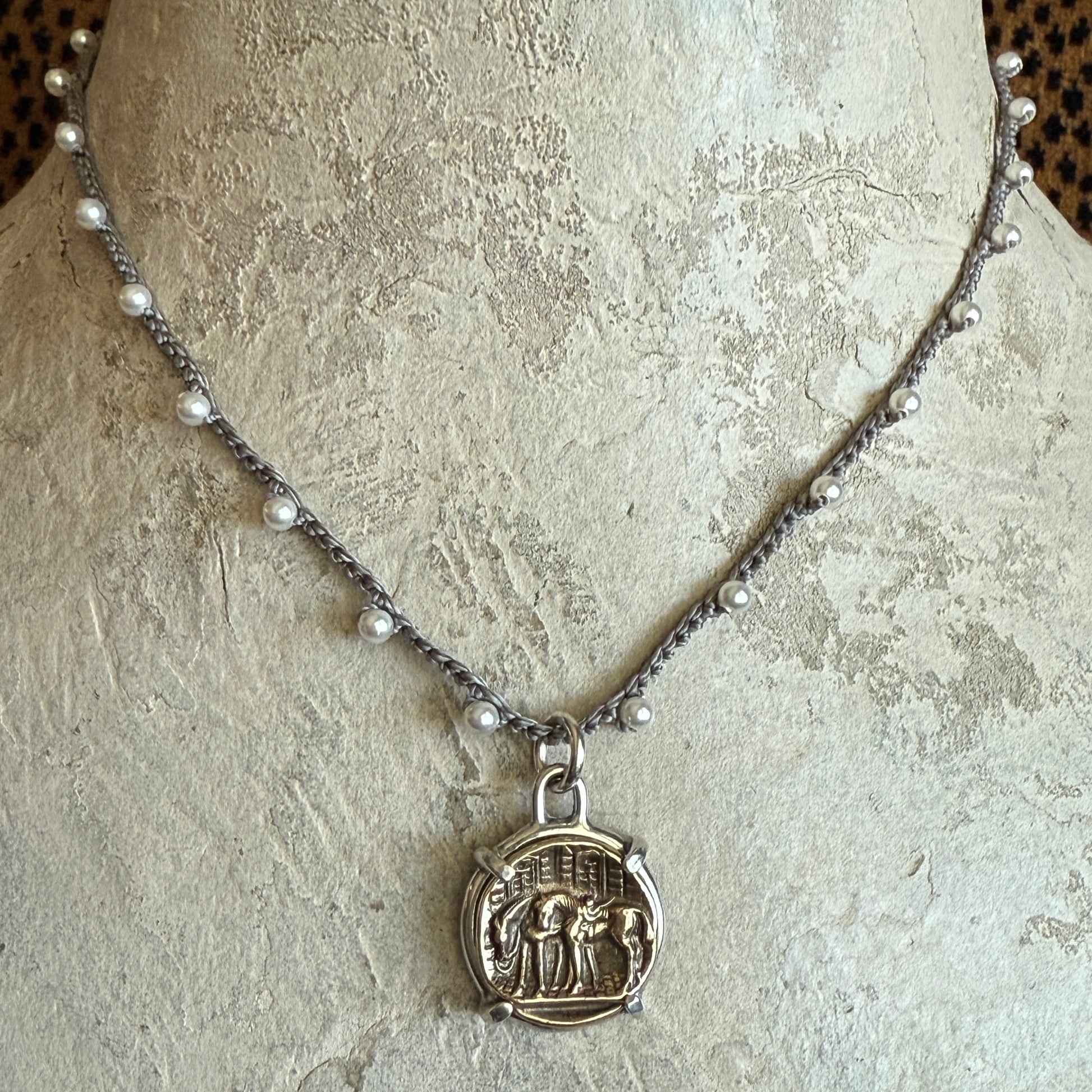 Little Lovely All Saddled Up Horse Necklace