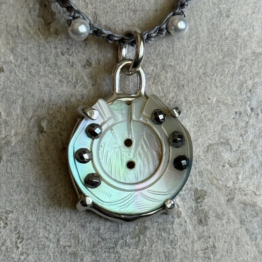 Little Lovely Abalone Horseshoe Necklace