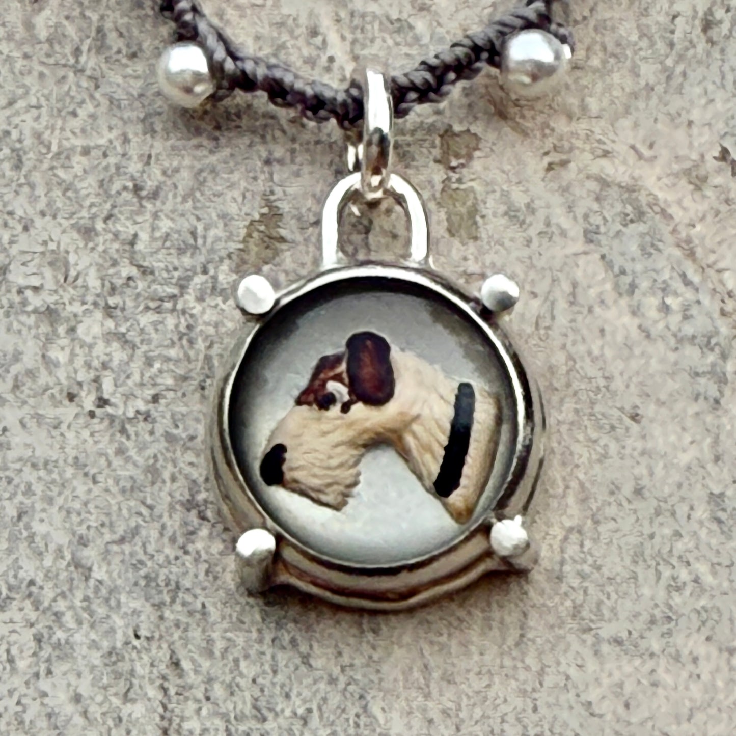 Little Lovely Crystal Terrier Dog Necklace