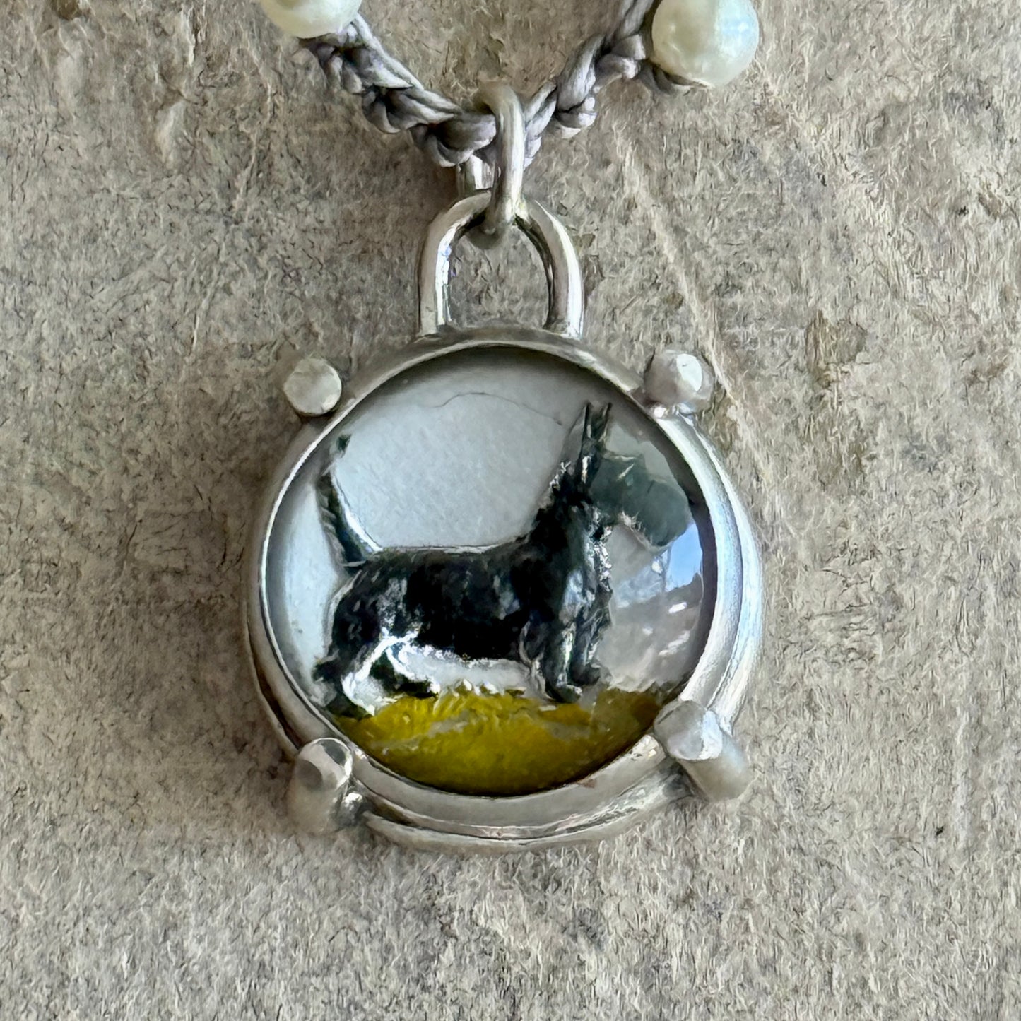 Little Lovely Crystal Scottie Dog Necklace