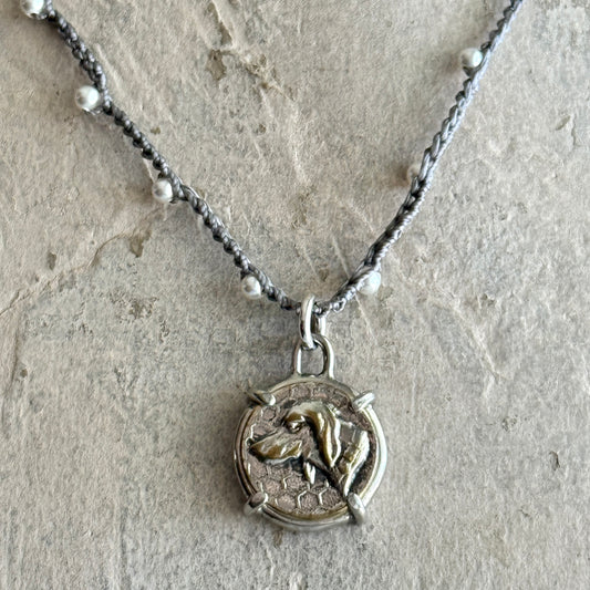 Little Lovely French Hound Dog Necklace