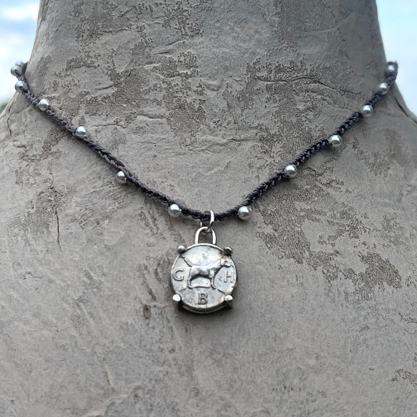 Little Lovely Sterling Hound Necklace