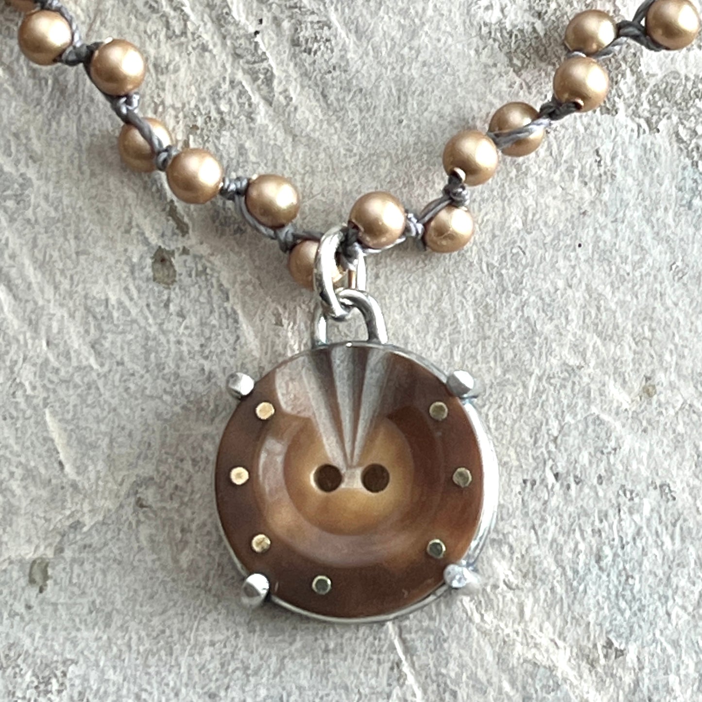 Vintage Horseshoe Button Necklaces
