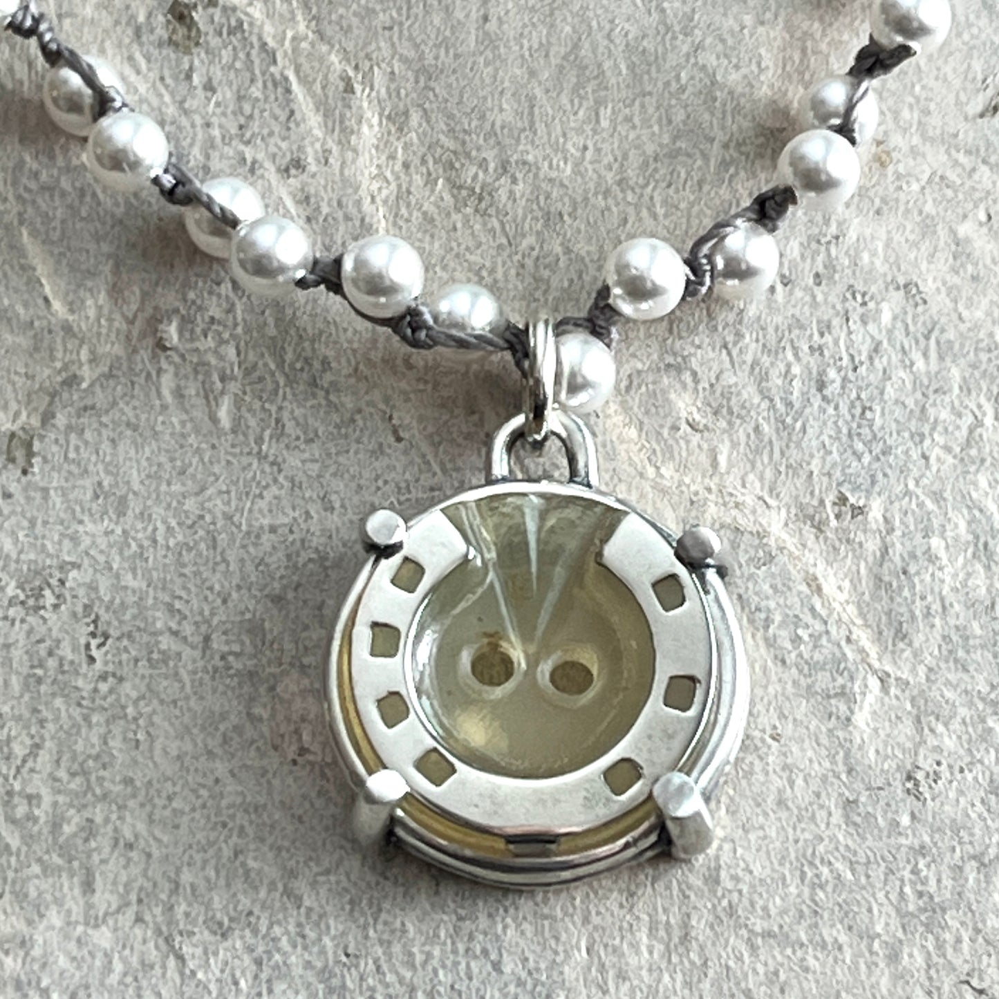 Vintage Horseshoe Button Necklaces