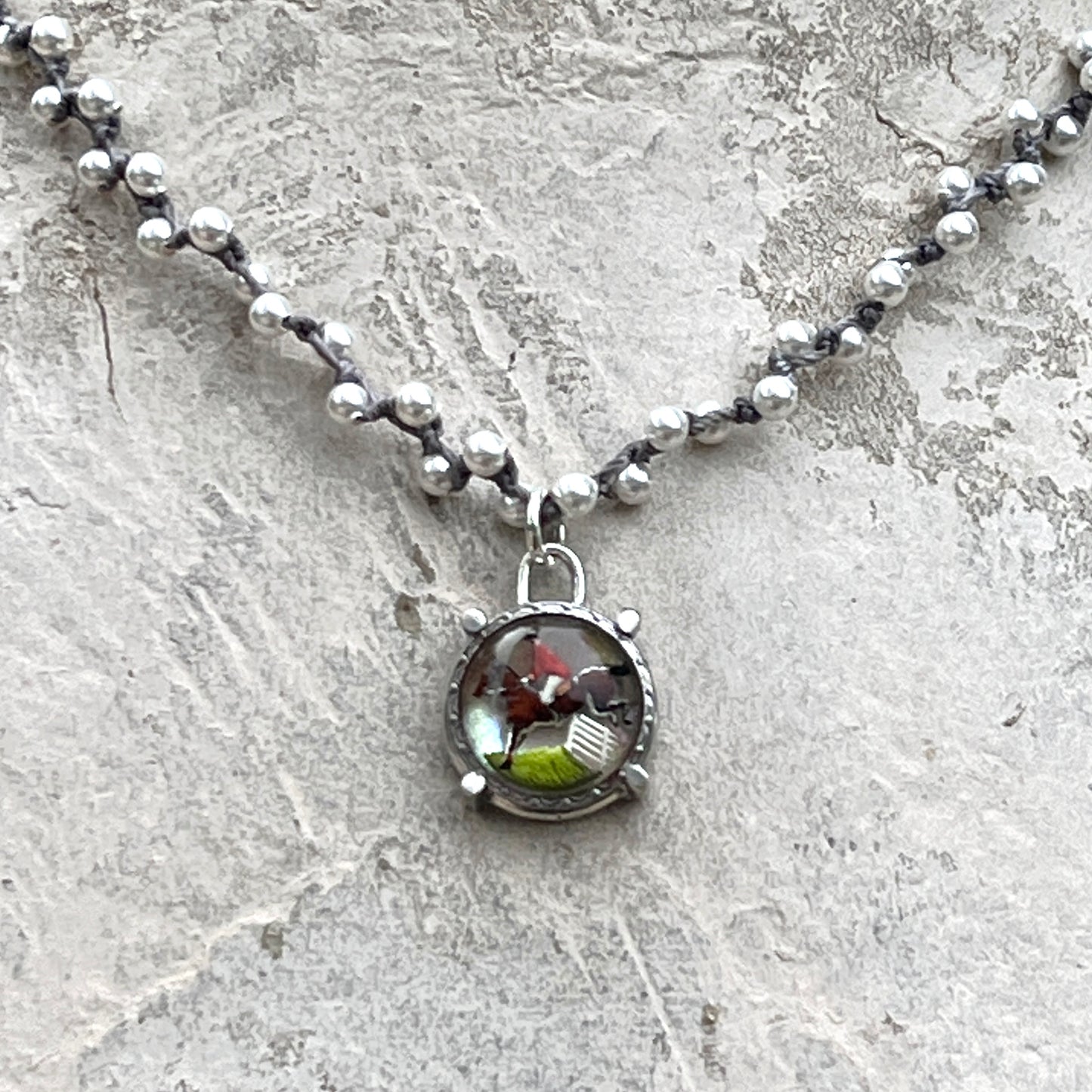 Little Lovely Jumper Button Necklace