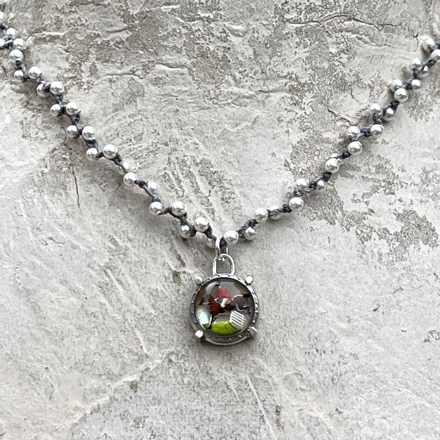 Little Lovely Jumper Button Necklace