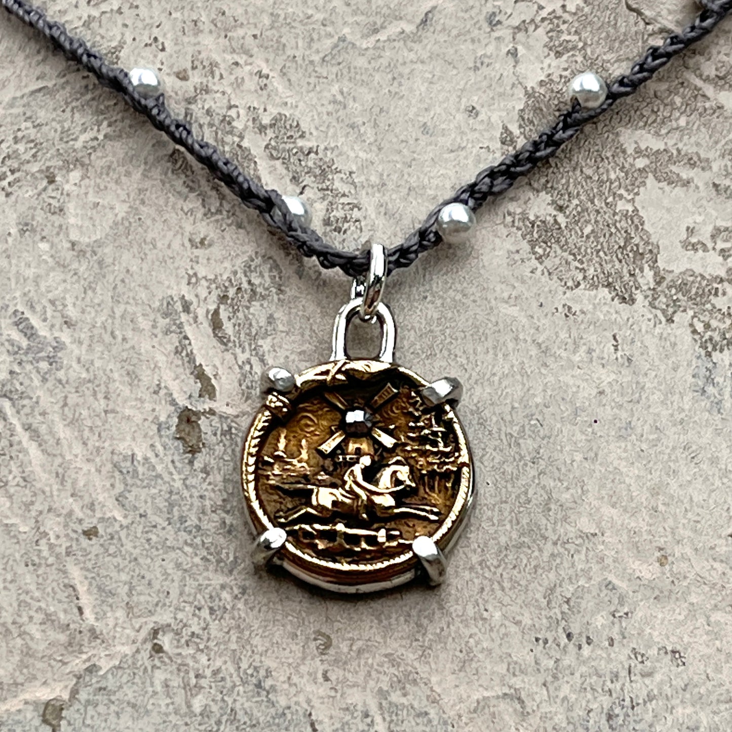 Little Lovely Dutch Horse Button Necklace