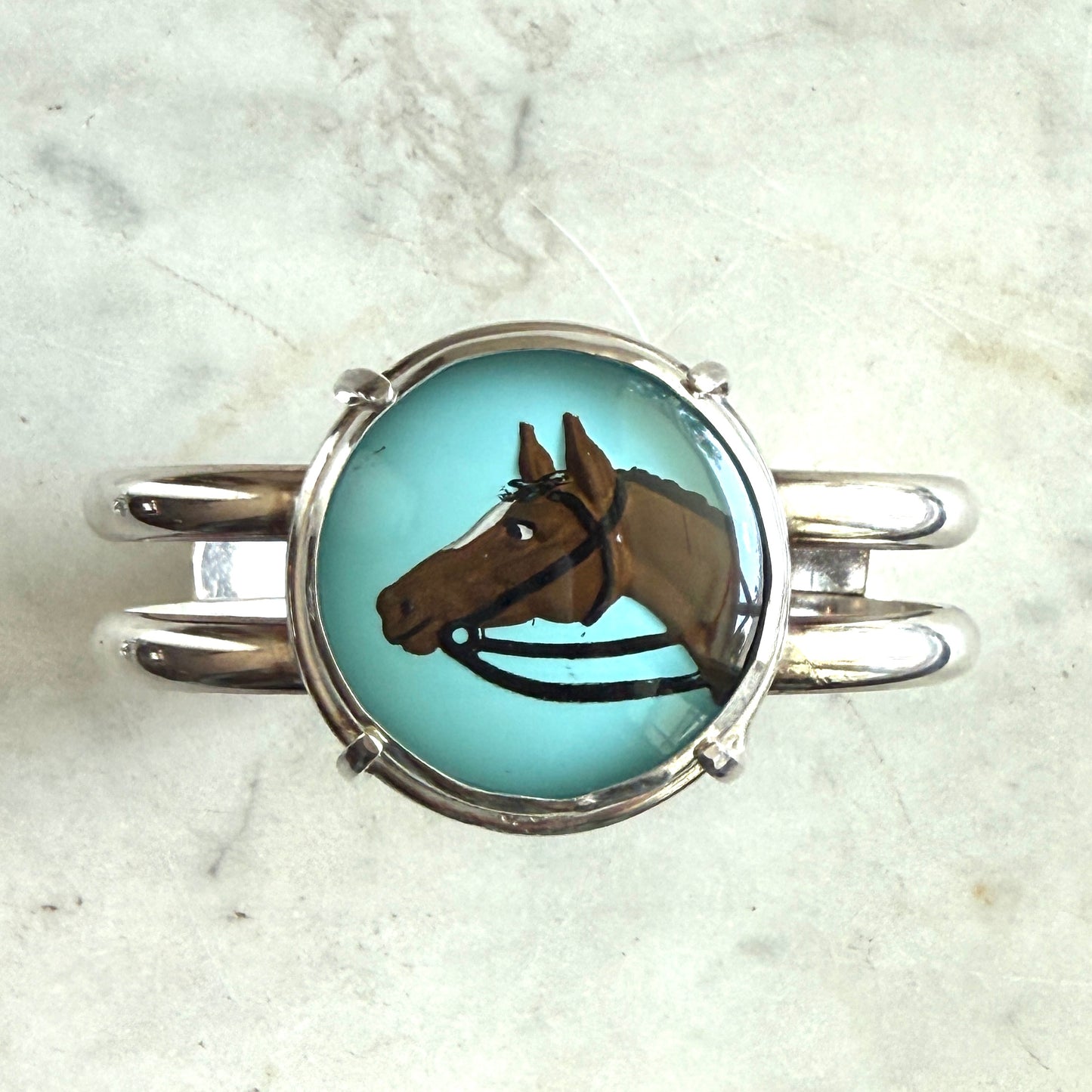 KM Custom Intaglio Cuff Bracelet