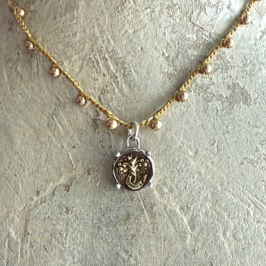 Little Lovely Brass Horseshoe Necklace