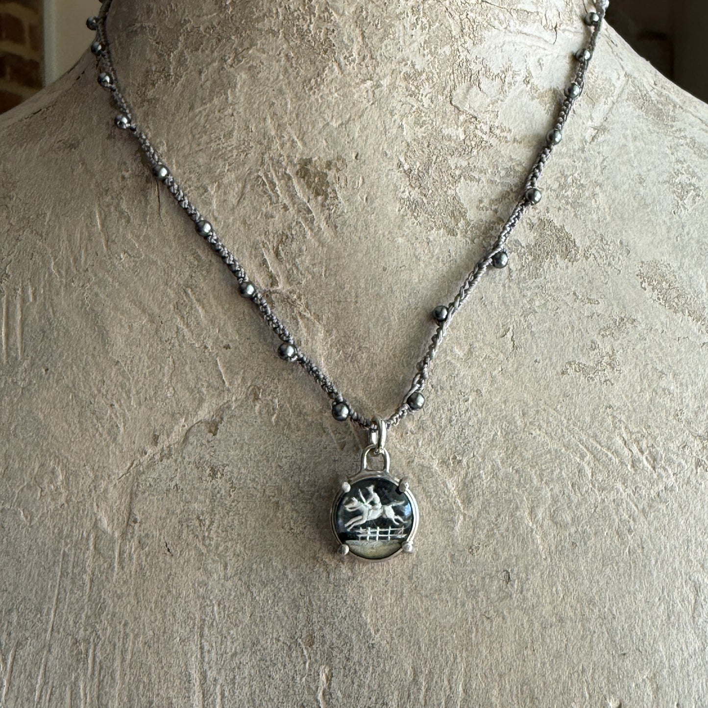 Little Lovely Crystal Horse Necklace