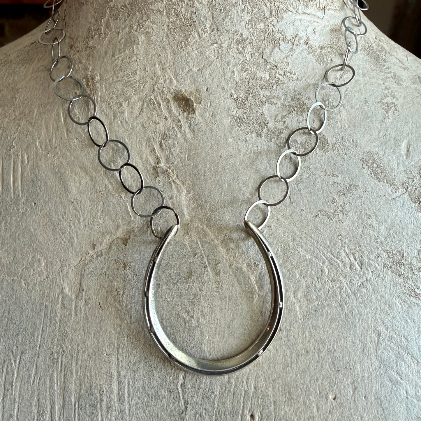 Big Luck on Light Silver Chain Necklace