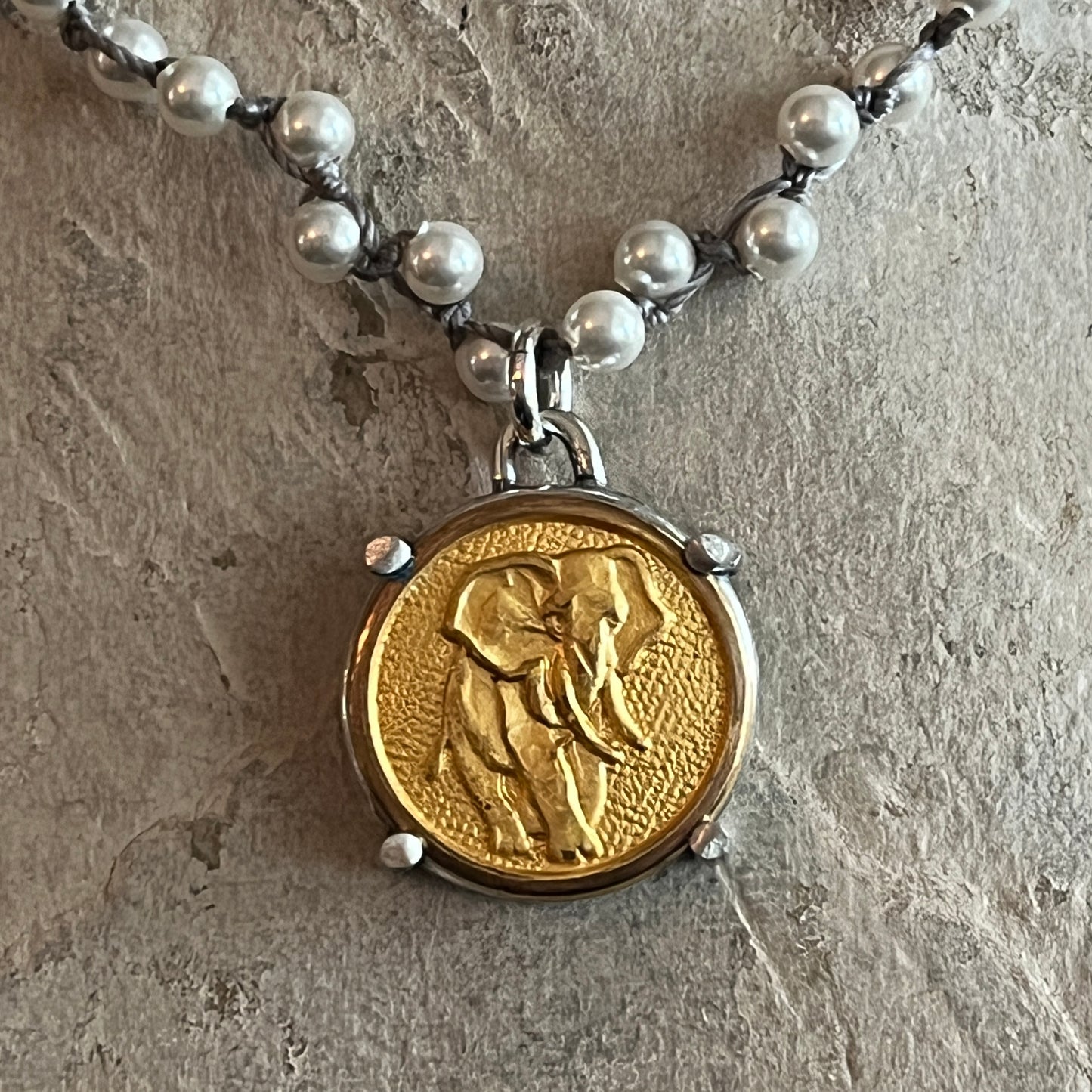 African Menagerie Elephant Necklace