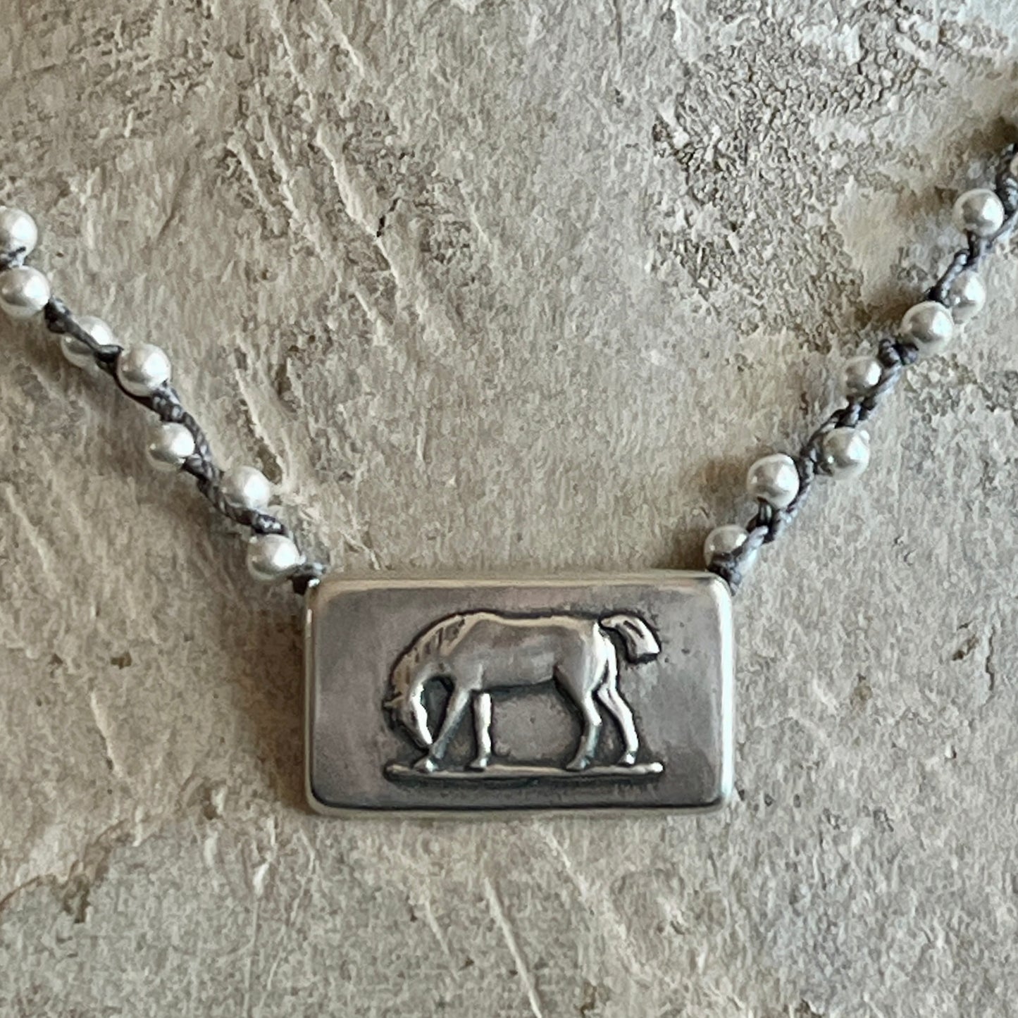 Happy Place Horse Necklace