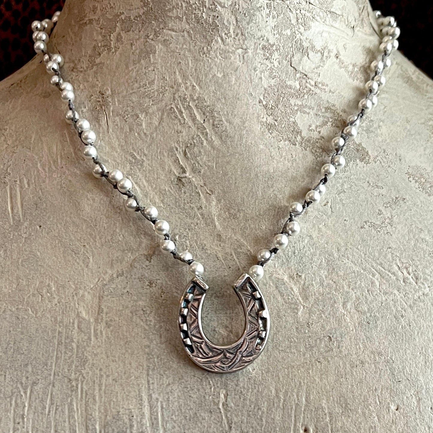 Victorian Luck on Pearl Necklace