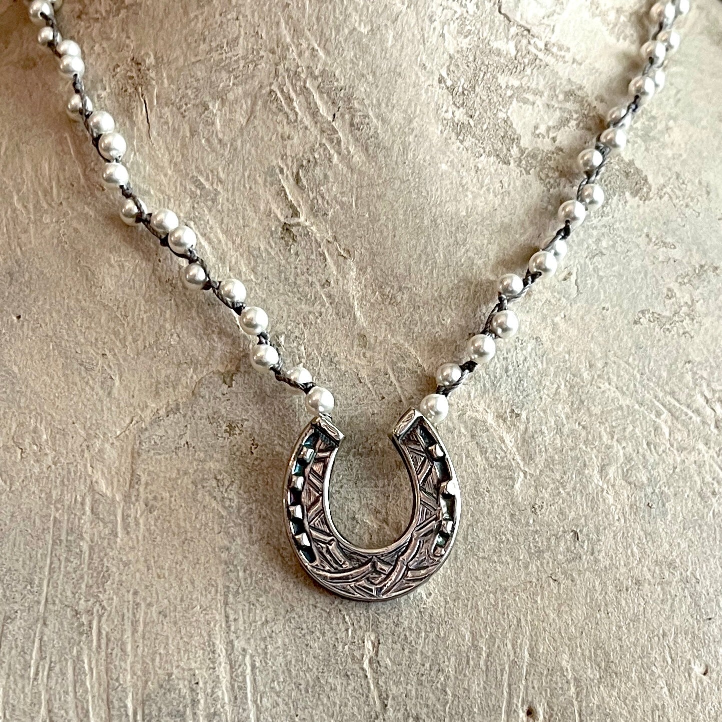 Victorian Luck on Pearl Necklace