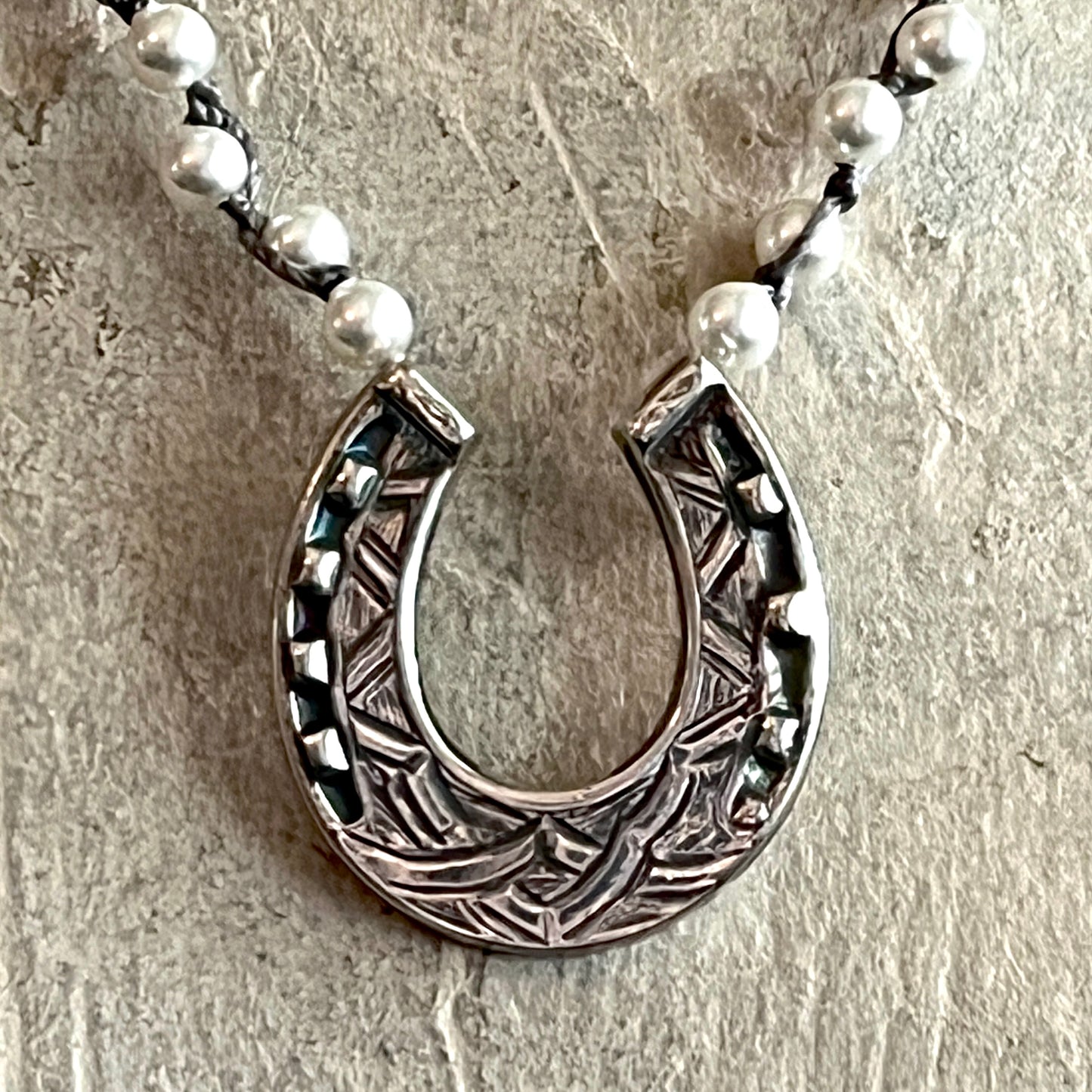 Victorian Luck on Pearl Necklace