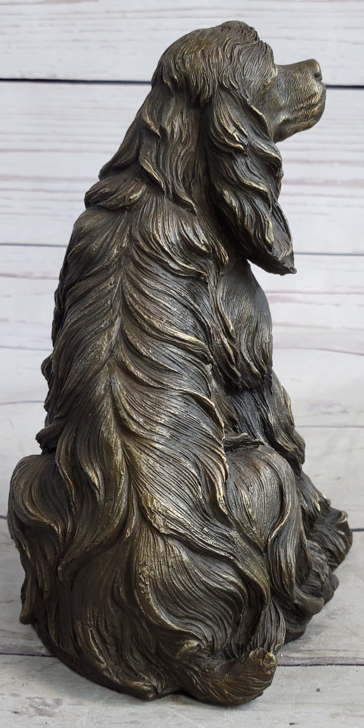 Bronze Cocker Spaniel Dog Sculpture
