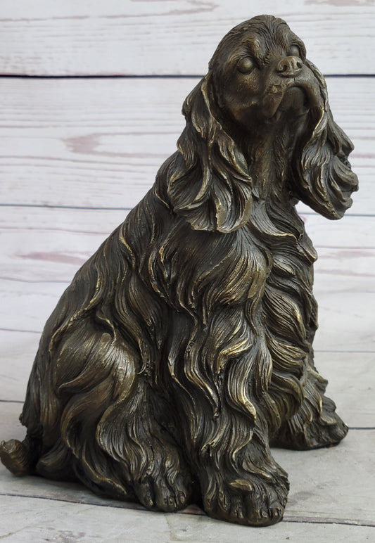 Bronze Cocker Spaniel Dog Sculpture