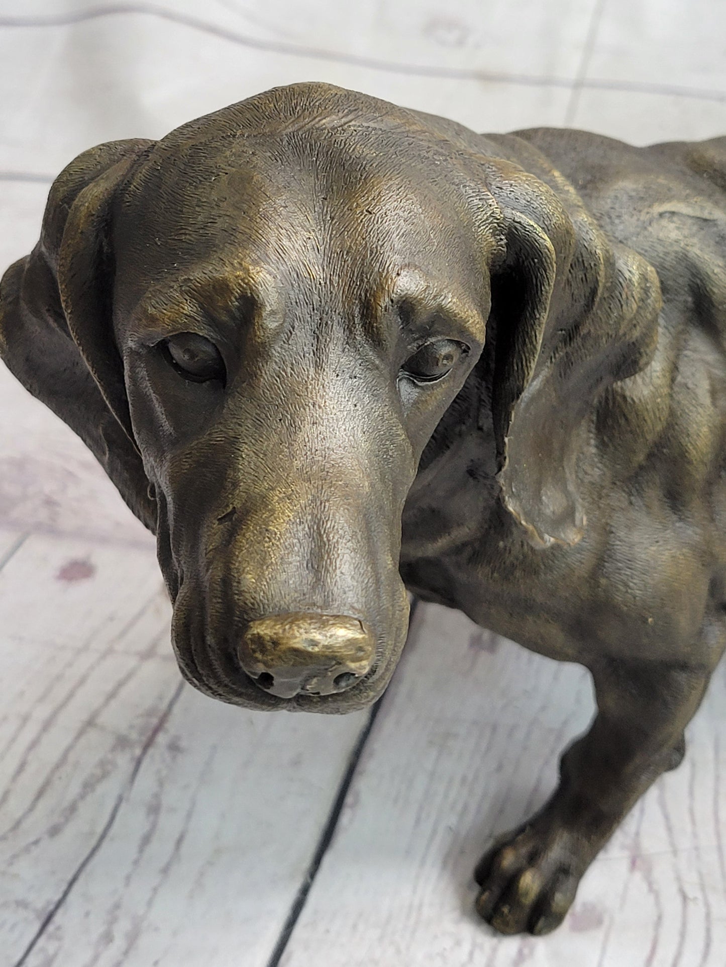 Dachshund Weiner Dog Bronze Sculpture