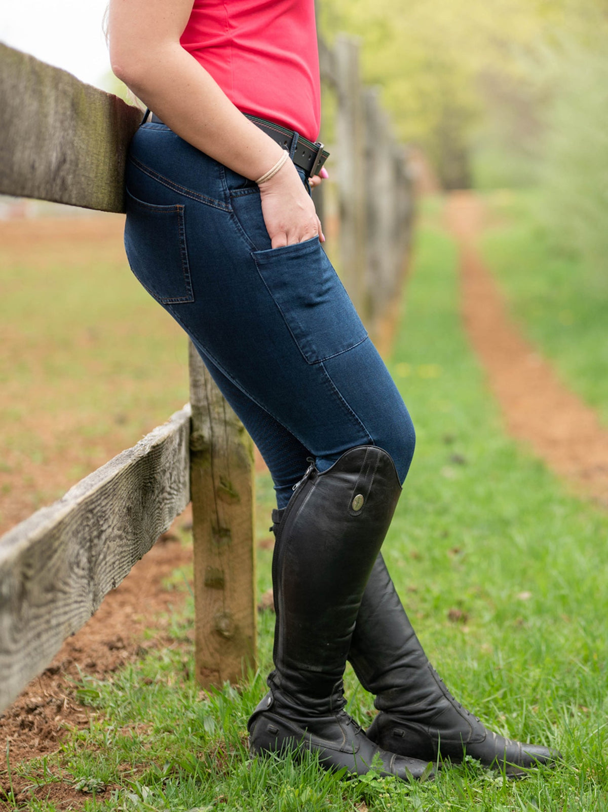 Denim Full Seat Tread Breech