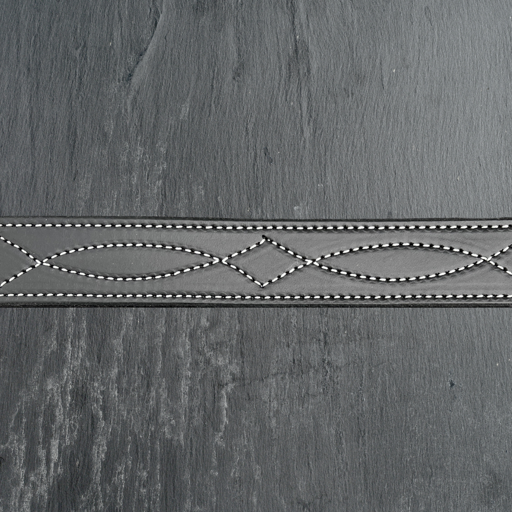 Black Leather Belt (1.5")