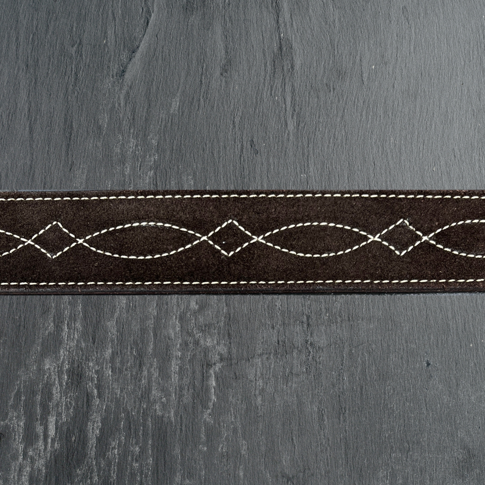 Chocolate Suede Belt (2")