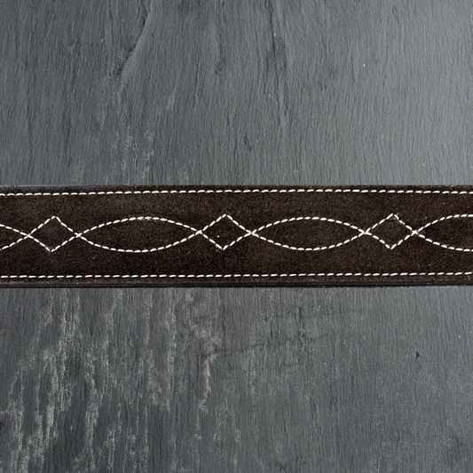 Chocolate Suede Belt (2")