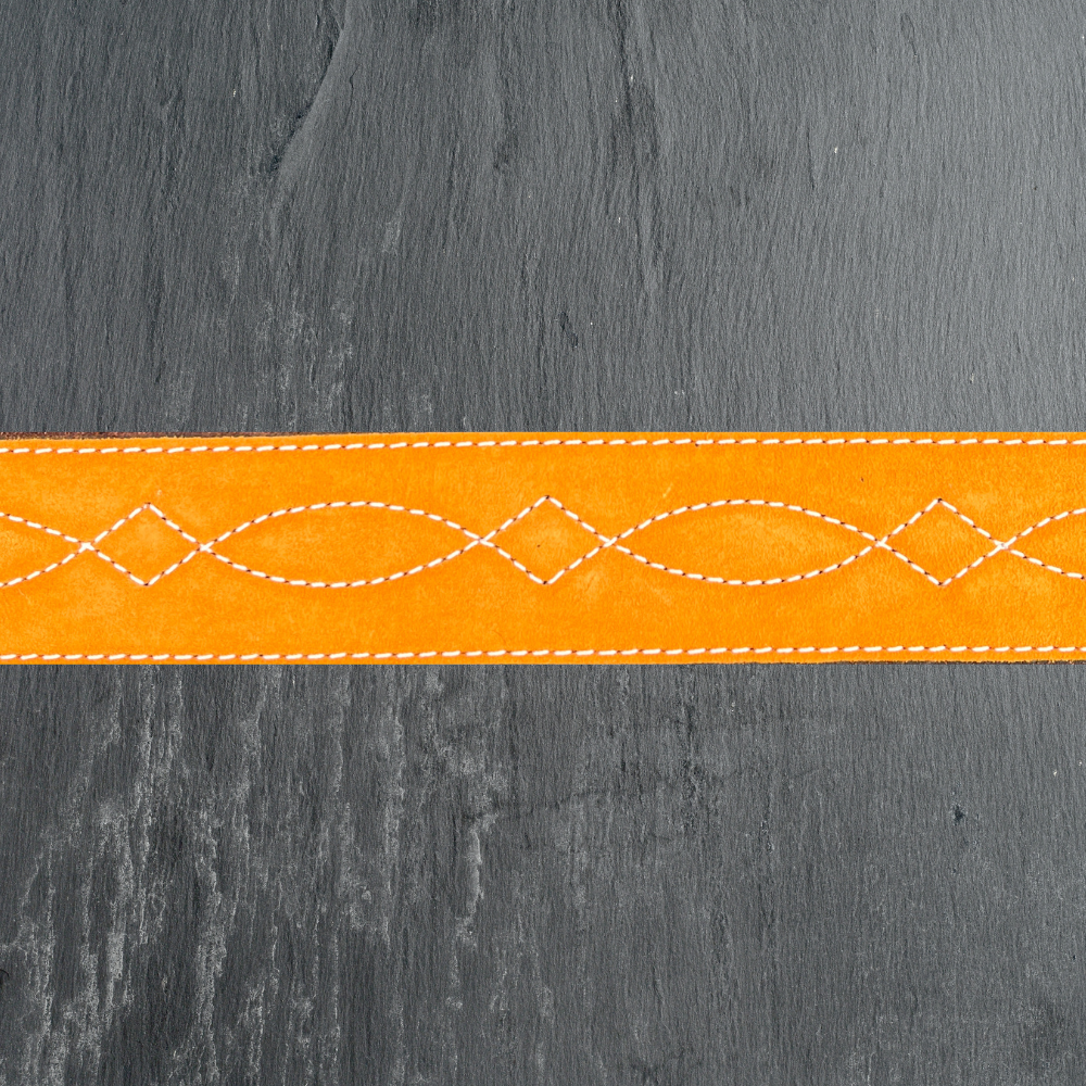 Tangerine Suede Belt (2")