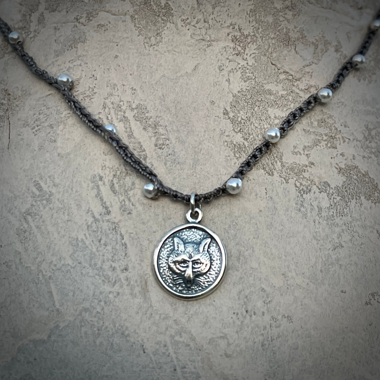 Diminutive Fox Mask Necklace