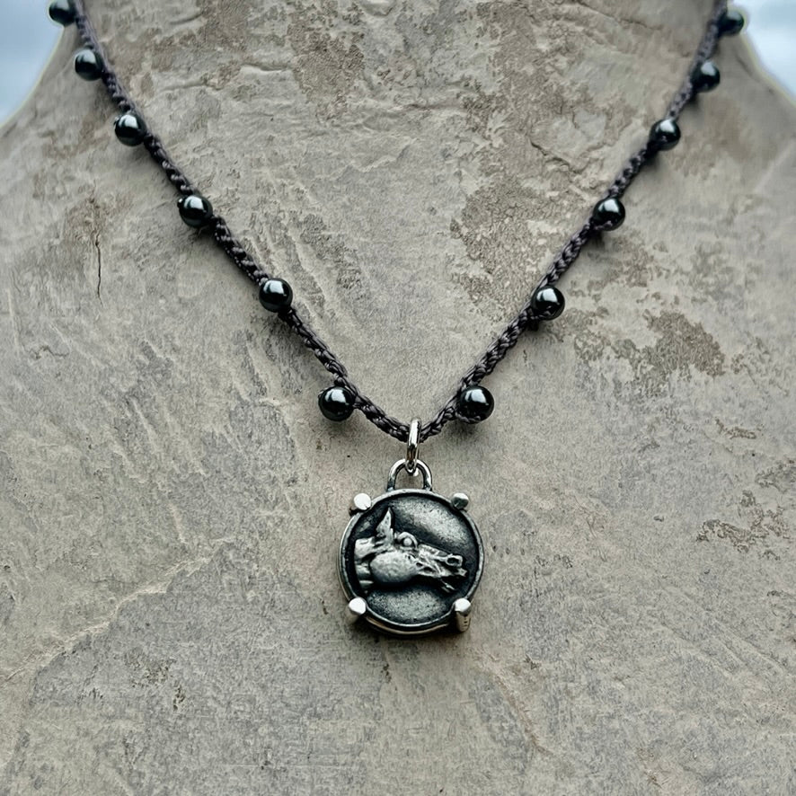 Little Lovely Pewter Horse Head Necklace
