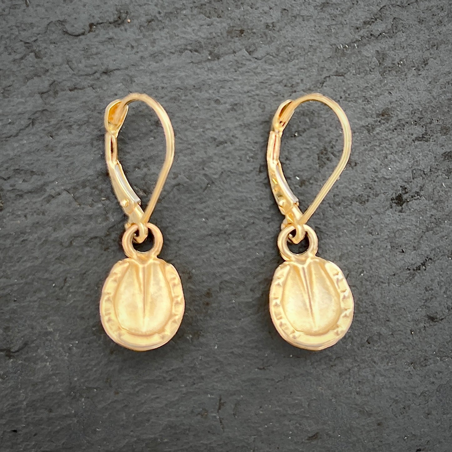 Pony Hoofprint Earrings in 14K Gold