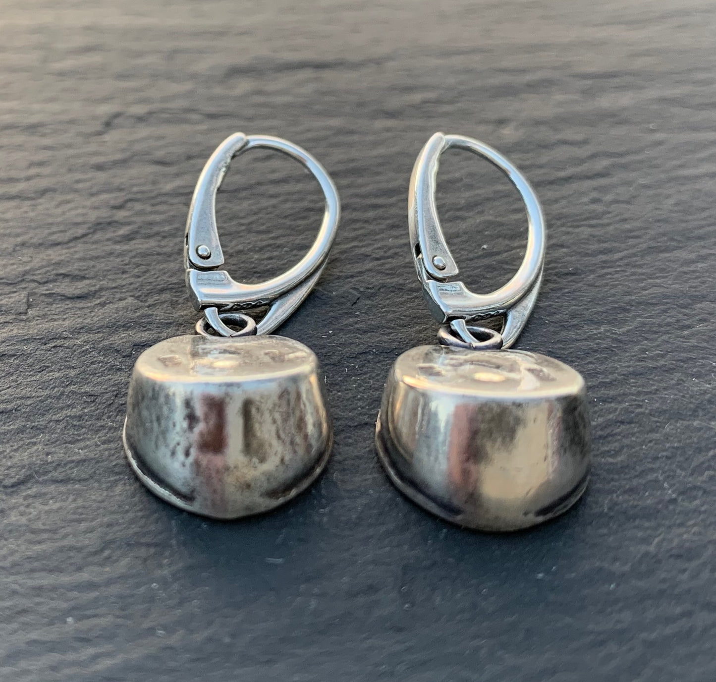 Sterling Hoofprints Leverback Earrings