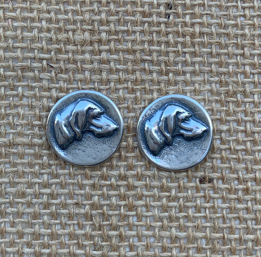 Hound Dog Stud Earrings