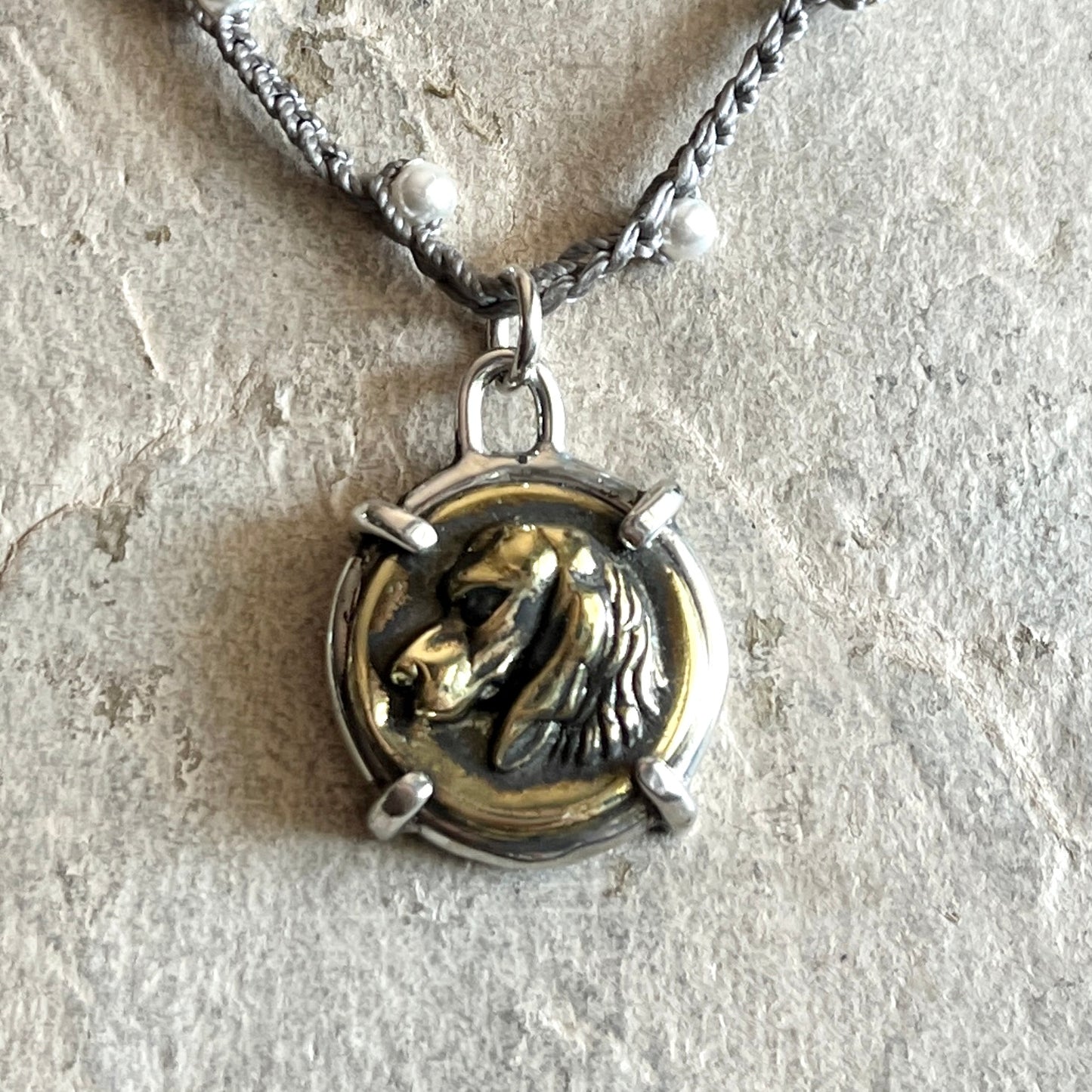 Little Lovely Retriever Button Necklace