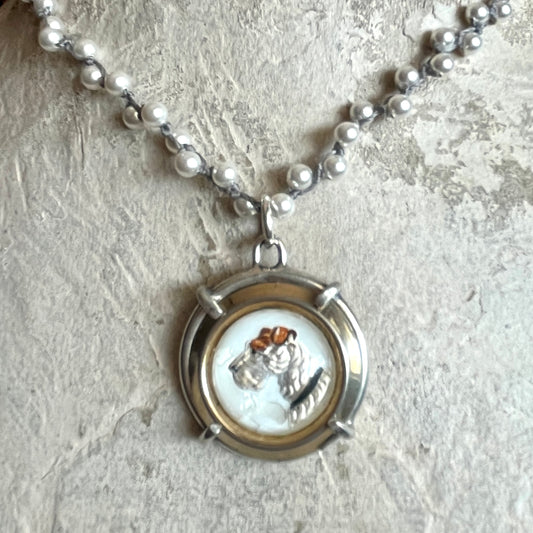 Intaglio Terrier Dog Necklace