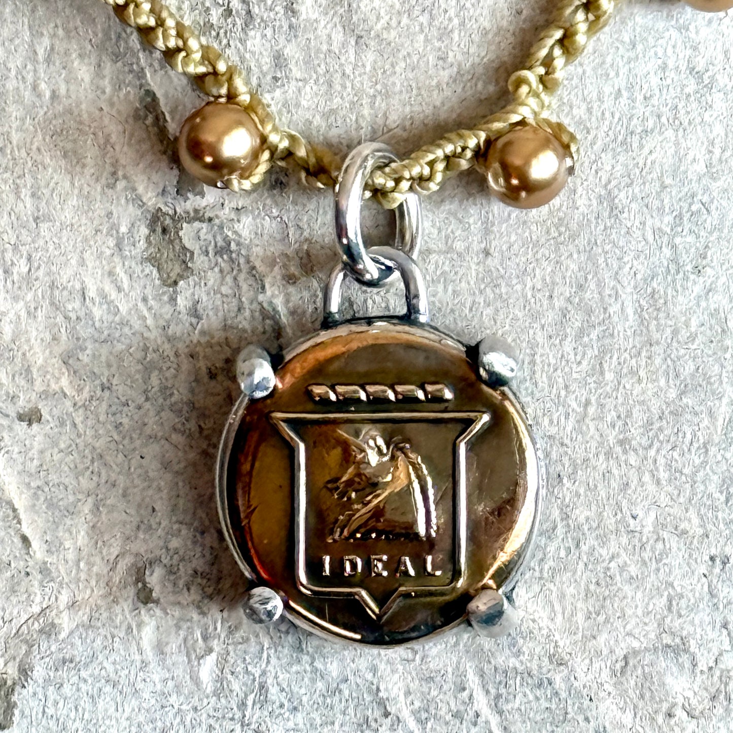 Little Lovely Ideal Unicorn Button Necklace