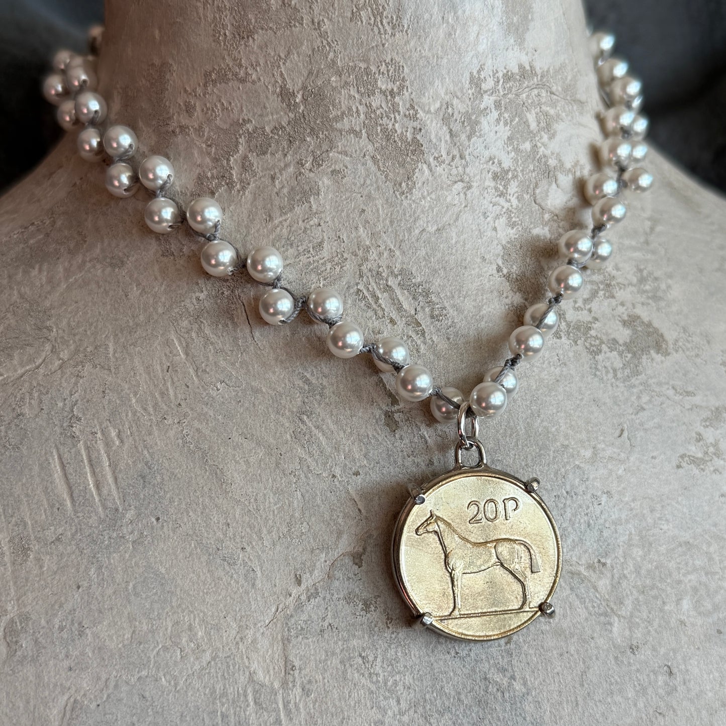 Irish Sport Horse Twenty Pence  Necklace