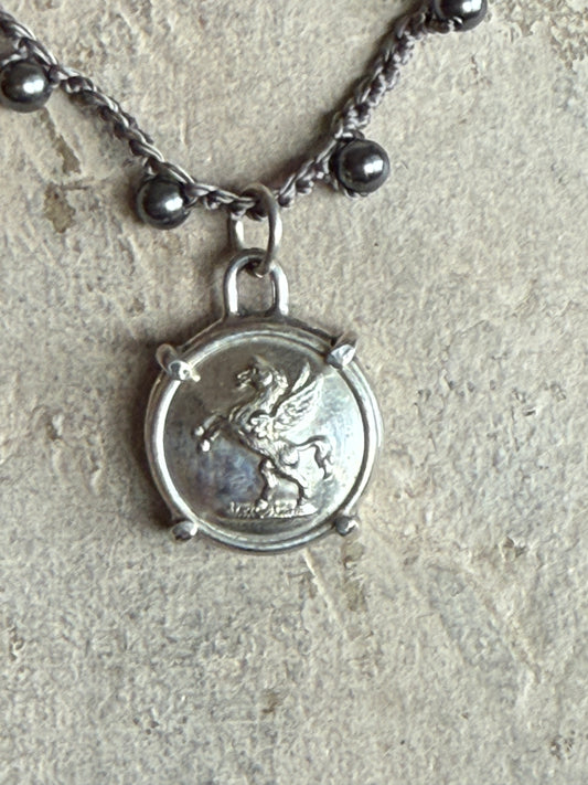 Little Lovely Pegasus Horse Necklace